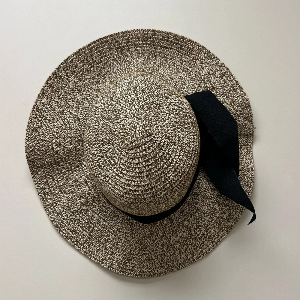 Furtalk Summer Hat, black Tie, OS, EUC - Picture 1 of 3
